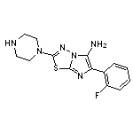 6-(2-fluorophenyl)-2-(1-piperazinyl)imidazo[2,1-b][1,3,4]thiadiazol-5-amine