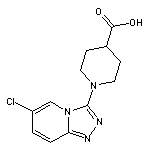 1-(6-chloro[1,2,4]triazolo[4,3-a]pyridin-3-yl)-4-piperidinecarboxylic acid HCl