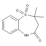 2,2-dimethyl-2,3-dihydro-1,5-benzothiazepin-4(5H)-one 1,1-dioxide