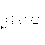 3-[6-(4-methylpiperidino)-3-pyridazinyl]aniline