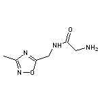 2-amino-N-[(3-methyl-1,2,4-oxadiazol-5-yl)methyl]acetamide HCL