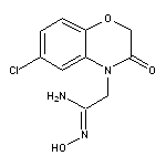 (1Z)-2-(6-chloro-3-oxo-2,3-dihydro-4H-1,4-benzoxazin-4-yl)-N’-hydroxyethanimidamide