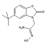 (1Z)-2-(5-tert-butyl-2-oxo-1,3-benzoxazol-3(2H)-yl)-N’-hydroxyethanimidamide