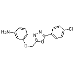 3-{[5-(4-chlorophenyl)-1,3,4-oxadiazol-2-yl]methoxy}aniline