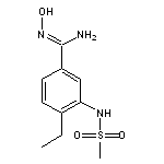 4-ethyl-N’-hydroxy-3-[(methylsulfonyl)amino]benzenecarboximidamide