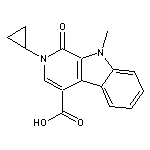 2-cyclopropyl-9-methyl-1-oxo-2,9-dihydro-1H-beta-carboline-4-carboxylic acid