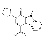 2-cyclopentyl-9-methyl-1-oxo-2,9-dihydro-1H-beta-carboline-4-carboxylic acid