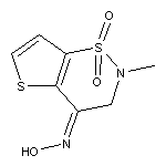 (4Z)-2-methyl-2,3-dihydro-4H-thieno[2,3-e][1,2]thiazin-4-one oxime 1,1-dioxide