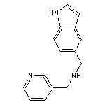 N-(1H-indol-5-ylmethyl)-N-(pyridin-3-ylmethyl)amine 2HCL