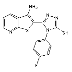 5-(3-aminothieno[2,3-b]pyridin-2-yl)-4-(4-fluorophenyl)-4H-1,2,4-triazole-3-thiol