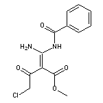 methyl (2Z)-3-amino-3-(benzoylamino)-2-(chloroacetyl)acrylate