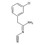 (1E)-2-(3-chlorophenyl)-N’-cyanoethanimidamide