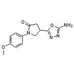 4-(5-amino-1,3,4-oxadiazol-2-yl)-1-(4-methoxyphenyl)pyrrolidin-2-one