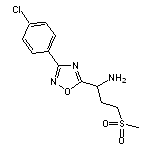 1-[3-(4-chlorophenyl)-1,2,4-oxadiazol-5-yl]-3-(methylsulfonyl)propan-1-amine HCL