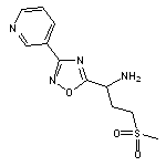 3-(methylsulfonyl)-1-(3-pyridin-3-yl-1,2,4-oxadiazol-5-yl)propan-1-amine 2HCL