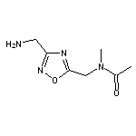 N-{[3-(aminomethyl)-1,2,4-oxadiazol-5-yl]methyl}-N-methylacetamide HCL