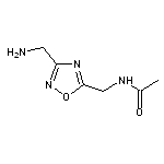 N-{[3-(aminomethyl)-1,2,4-oxadiazol-5-yl]methyl}acetamide HCL