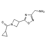 {5-[1-(cyclopropylcarbonyl)azetidin-3-yl]-1,2,4-oxadiazol-3-yl}methylamine HCL