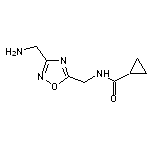 N-{[3-(aminomethyl)-1,2,4-oxadiazol-5-yl]methyl}cyclopropanecarboxamide HCL