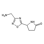 5-[3-(aminomethyl)-1,2,4-oxadiazol-5-yl]pyrrolidin-2-one HCL