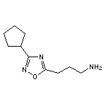 3-(3-cyclopentyl-1,2,4-oxadiazol-5-yl)propan-1-amine HCL