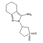 2-(1,1-dioxidotetrahydrothien-3-yl)-4,5,6,7-tetrahydro-2H-indazol-3-amine HCL