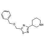 3-{5-[(benzyloxy)methyl]-1,2,4-oxadiazol-3-yl}piperidine HCl