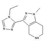 3-(4-ethyl-4H-1,2,4-triazol-3-yl)-1-methyl-4,5,6,7-tetrahydro-1H-pyrazolo[4,3-c]pyridine 2HCl