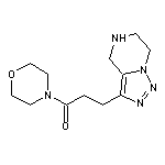 3-(3-morpholin-4-yl-3-oxopropyl)-4,5,6,7-tetrahydro[1,2,3]triazolo[1,5-a]pyrazine 2HCl