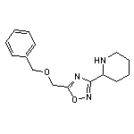 2-{5-[(benzyloxy)methyl]-1,2,4-oxadiazol-3-yl}piperidine HCl