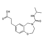 3-{4-[(isopropylamino)carbonyl]-2,3,4,5-tetrahydro-1,4-benzoxazepin-7-yl}propanoic acid