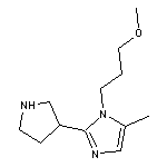 1-(3-methoxypropyl)-5-methyl-2-pyrrolidin-3-yl-1H-imidazole 2HCl