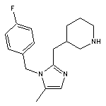 3-{[1-(4-fluorobenzyl)-5-methyl-1H-imidazol-2-yl]methyl}piperidine 2HCl