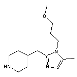 4-{[1-(3-methoxypropyl)-5-methyl-1H-imidazol-2-yl]methyl}piperidine