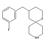 4-(3-fluorobenzyl)-1-oxa-9-azaspiro[5.5]undecane HCl