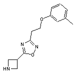 2-[5-(3-azetanyl)-1,2,4-oxadiazol-3-yl]ethyl (3-methylphenyl) ether HCl