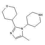 4-(5-methyl-2-tetrahydro-2H-pyran-4-yl-1H-imidazol-1-yl)piperidine 2HCl