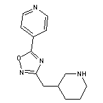 3-(3-piperidylmethyl)-5-(4-pyridyl)-1,2,4-oxadiazole 2HCl