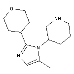 3-(5-methyl-2-tetrahydro-2H-pyran-4-yl-1H-imidazol-1-yl)piperidine 2HCl