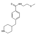 N-(2-methoxyethyl)-4-(4-piperidylmethyl)benzamide HCl