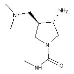 (3S,4R)-3-amino-4-[(dimethylamino)methyl]-N-methyltetrahydro-1H-pyrrole-1-carboxamide