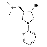 N-{[(3R,4S)-4-amino-1-(2-pyrimidinyl)tetrahydro-1H-pyrrol-3-yl]methyl}-N,N-dimethylamine