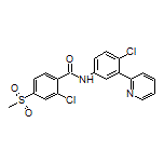 2-Chloro-N-[4-chloro-3-(pyridin-2-yl)phenyl]-4-(methylsulfonyl)benzamide