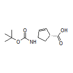 (1R,4S)-4-(Boc-amino)-2-cyclopentenecarboxylic Acid