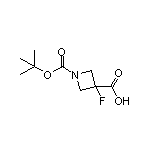 1-Boc-3-fluoroazetidine-3-carboxylic Acid