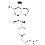 4-Amino-5-chloro-N-[1-(3-methoxypropyl)-4-piperidyl]-2,3-dihydrobenzofuran-7-carboxamide