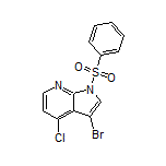 3-Bromo-4-chloro-1-(phenylsulfonyl)-1H-pyrrolo[2,3-b]pyridine