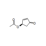 4-Oxo-2-cyclopenten-1-yl (R)-Acetate