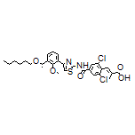 (S,E)-3-[2,6-Dichloro-4-[[4-[3-[1-(hexyloxy)ethyl]-2-methoxyphenyl]thiazol-2-yl]carbamoyl]phenyl]-2-methylacrylic Acid