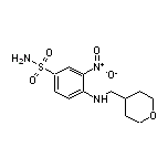 3-Nitro-4-[[(tetrahydro-2H-pyran-4-yl)methyl]amino]benzenesulfonamide